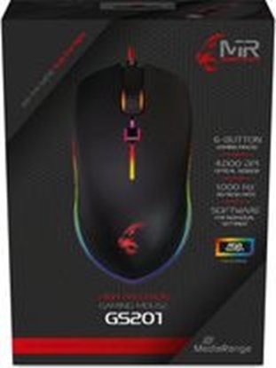 Изображение Mysz MediaRange MOUSE USB OPTICAL BLACK/MRGS201 MEDIARANGE