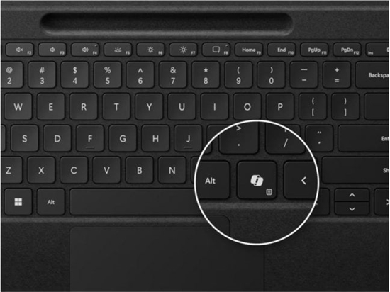 Picture of MS Srfc Pro Flex KB CM SC Eng Intl Black