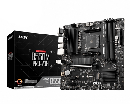 Attēls no MSI B550M PRO-VDH motherboard AMD B550 Socket AM4 micro ATX