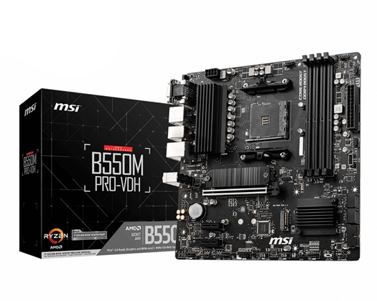 Picture of MSI B550M PRO-VDH motherboard AMD B550 Socket AM4 micro ATX