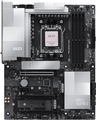 Attēls no Mainboard|MSI|AMD X870E|SAM5|ATX|Memory DDR5|Memory slots 4|PROX870E-PWIFI
