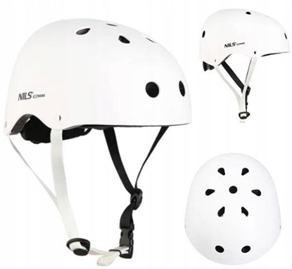 Picture of MTW001 BIAY ROZM. L(58-61CM) KASK NILS EXTREME