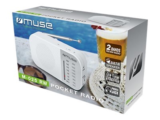 Picture of Muse M-025 RW, Portable radio, White
