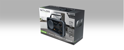 Picture of Muse | 2-bands portable radio | M-06DS | AUX in | Grey