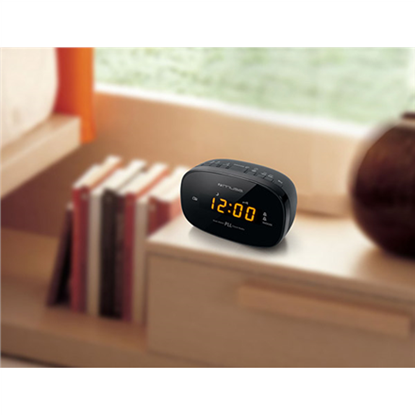 Picture of Muse Clock radio PLL M-150CR Black, Alarm function