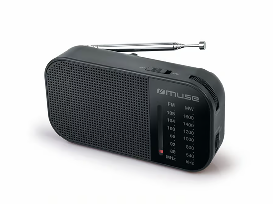 Picture of Muse M-025 R, Portable radio, Black
