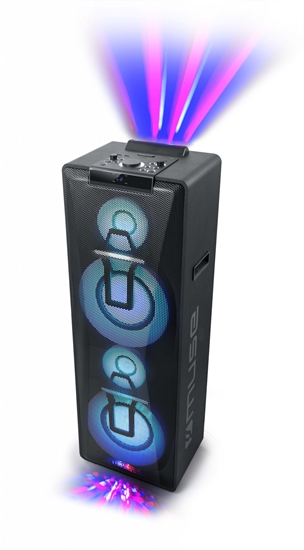 Picture of Muse Party Box Double Bluetooth CD Speaker M-1990 DJ 1000 W, Wireless connection, Black, Bluetooth
