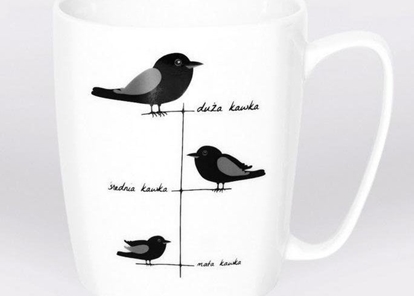 Picture of Nadwyraz.com Kubek ceramiczny bia³y Kawki (494129) - 5901005001045