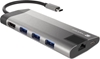 Picture of Stacja dokująca Multiport Fowler Plus USB-C PD, 3x USB 3.0, HDMI 4K, RJ45, SD, micro SD 