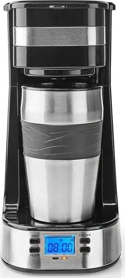 Изображение Nedis Nedis KACM300FBK Rczny Przelewowy ekspres do kawy 0,42 l