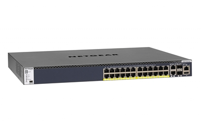 Picture of Netgear M4300-28G-PoE+ Managed L3 Gigabit Ethernet (10/100/1000) Power over Ethernet (PoE) 1U Black