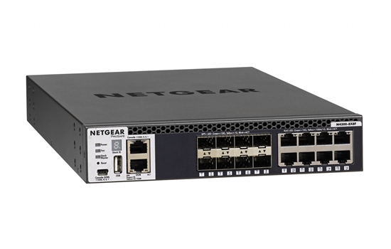 Picture of Netgear M4300-8X8F Managed L3 10G Ethernet (100/1000/10000) 1U Black