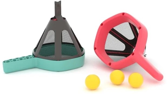 Picture of New! Chillafish Dodgi shooting and catching game for ages 14 and up coral mint yellow CPDD01CMY