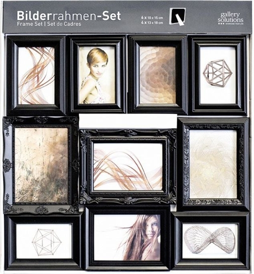 Picture of Nielsen 10er Ornament Set black Resin 8999325