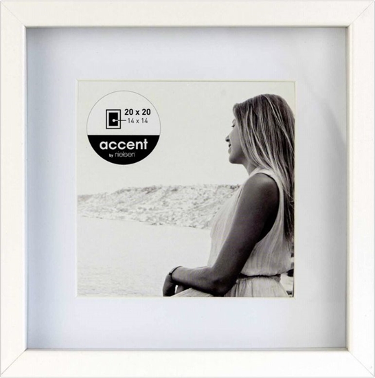 Picture of Nielsen Aura white 20x20 Wood incl. Passepartout 1115001