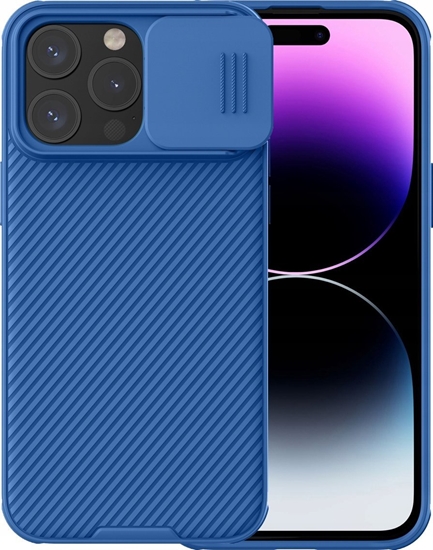 Picture of Nillkin Pancerne etui Nillkin CamShield Pro Magnetic Case do iPhone 15 Pro Max z oson na aparat - niebieskie