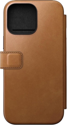 Attēls no Nomad Nomad Modern Leather Folio, english Tan-C - iPhone 16 Pro