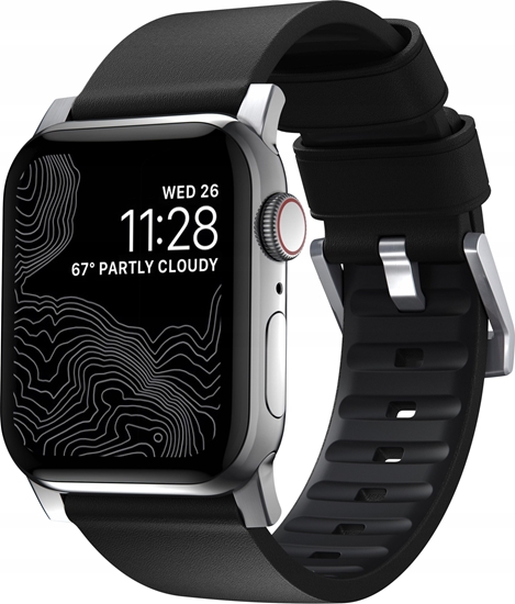 Picture of Nomad Nomad Active Strap Pro Black, silver - AW 44/42 mm