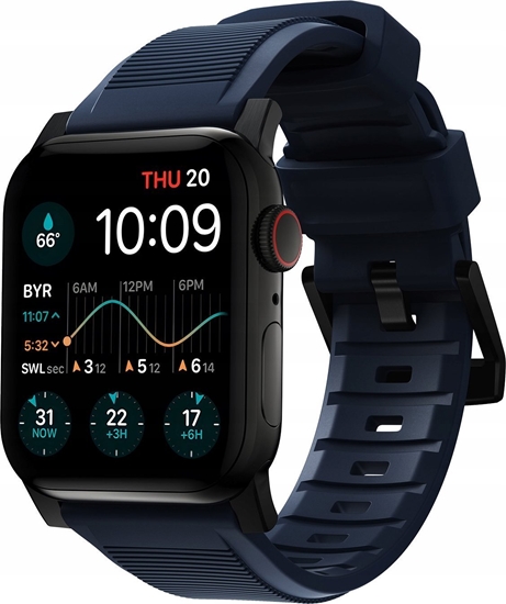 Изображение Nomad Nomad Rugged Strap, atlantic blue/black - AW Ultra 2/1 49mm 9/8/7 45mm/6/SE/5/4 44mm/3/2/1 42mm