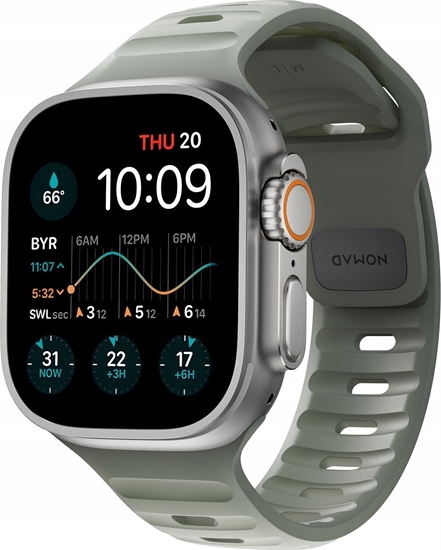 Picture of Nomad Nomad Sport Strap M/L, coastal rock - Apple Watch Ultra 2/1 (49mm) 9/8/7 (45mm)/6/SE/5/4 (44mm)/3/2/