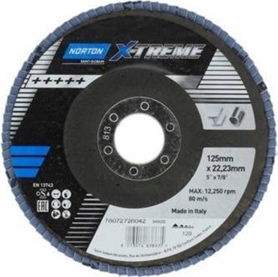Picture of Norton Clipper ciernica lamelkowa Norton X-Treme R860 125 P80 FLD FDTF 125x22 R860 NOR P80 X860 EU