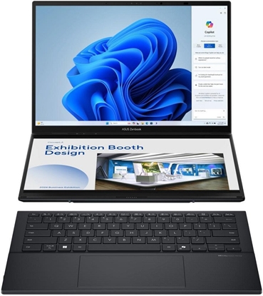 Picture of Notebook|ASUS|ZenBook Series|DUO|UX8406CA-PZ009W|CPU  Core Ultra|U9-285H|2900 MHz|14"|Touchscreen|2880x1800|RAM 32GB|LPDDR5x|SSD 2TB|Intel Arc Graphics|Integrated|ENG|Windows 11 Home|Grey|1.65 kg|90NB14X1-M00820
