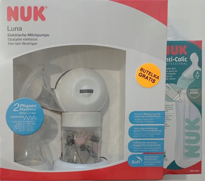 Изображение NUK LAKTATOR ELEKTRYCZNY DWUFAZOWY LUNA + GRATIS