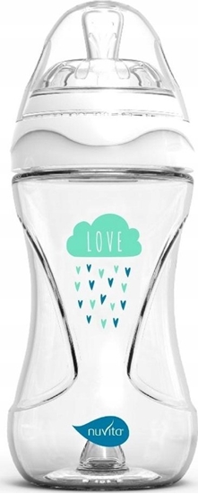 Изображение Nuvita Nuvita, Butelka szklana antykolkowa biaa, 240ml