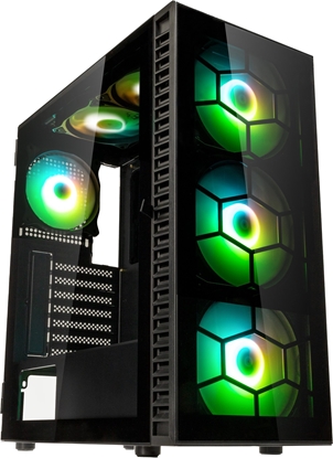 Picture of Obudowa Kolink Kolink Observatory HF Plus Glass ARGB Midi Tower Case - Black