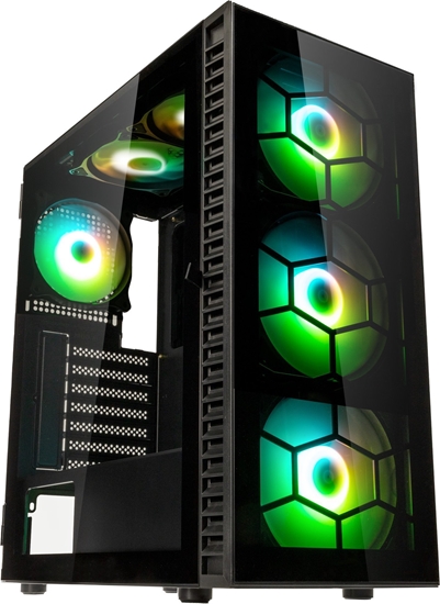 Picture of Obudowa Kolink Kolink Observatory HF Plus Glass ARGB Midi Tower Case - Black