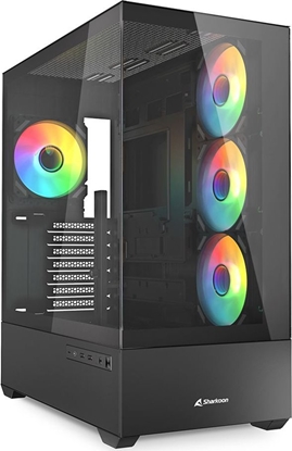 Picture of Obudowa Sharkoon Sharkoon AK6 RGB , Tower case (black, Tempered Glass x 2)