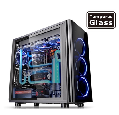 Attēls no Obudowa View 31 USB3 Black Tempered Glass
