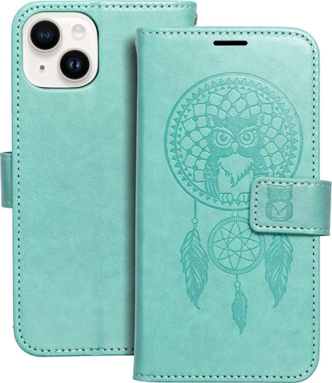 Picture of OEM Kabura MEZZO Book do IPHONE 14 apacz snów zielony
