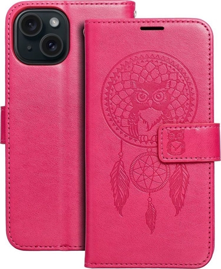 Picture of OEM Kabura MEZZO Book do IPHONE 15 apacz snów magenta