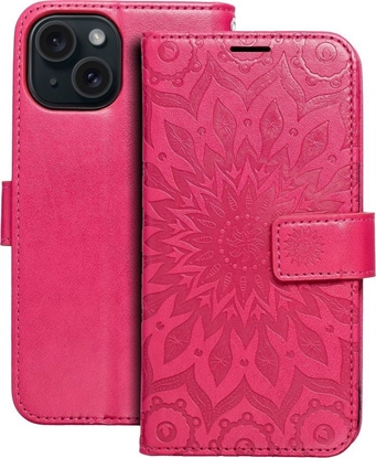 Изображение MEZZO grāmatveida maciņš telefonam iPhone 15 viole