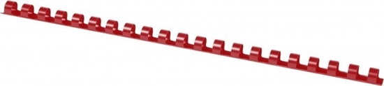 Picture of Office Products Grzbiety do bindowania OFFICE PRODUCTS, A4, 14mm (125 kartek), 100 szt., czerwone