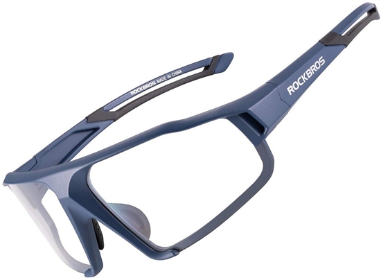 Изображение Okulary rowerowe fotochromowe UV400 z etui SP216BL - niebieskie Okulary rowerowe fotochromowe UV400 z etui SP216BL - niebieskie