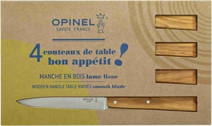 Изображение Opinel Set of 4 table knives Bon Appetit South Olive Wood  No 125