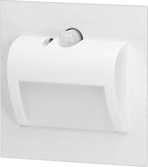 Picture of Oprawa schodowa Orno DRACO LED NEW 1,5W, oprawa schodowa podtynkowa, 12VDC, 30lm, 4000K, biaa, czujnik ruchu i zmierzchu AD-OS-6164LR4/W