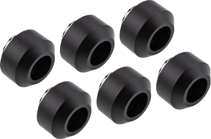Picture of Optimus Optimus Hardtube Fitting, 12 mm, 6er Pack mit Werkzeug - schwarz