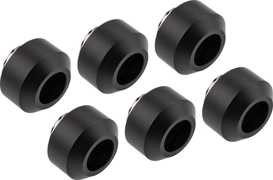 Picture of Optimus Optimus Hardtube Fitting, 12 mm, 6er Pack mit Werkzeug - schwarz