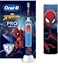 Attēls no Oral-B Vitality PRO Kids Spiderman Electric Toothbrush with Travel Case, Blue