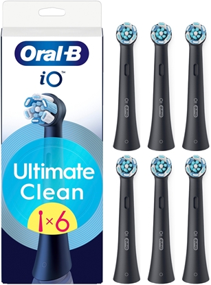 Picture of Oral-B | Replaceable toothbrush heads | iO UltimateClean | Heads | For adults | Number of brush heads included 6 | Black