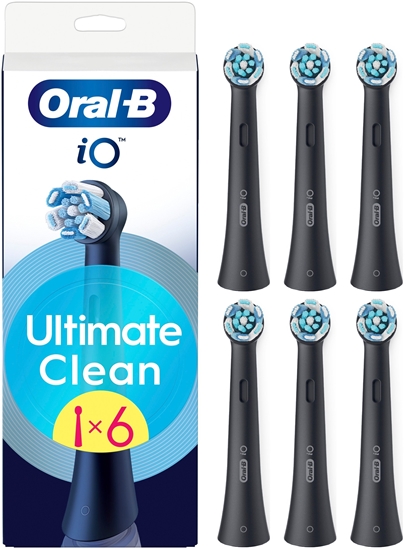 Picture of Oral-B | Replaceable toothbrush heads | iO UltimateClean | Heads | For adults | Number of brush heads included 6 | Black