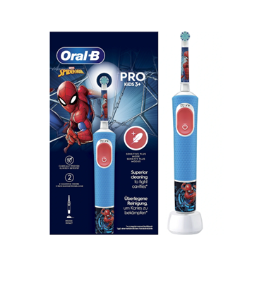 Attēls no Oral-B Vitality PRO Kids Spiderman Electric Toothbrush, Blue