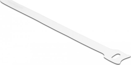 Picture of Delock Hook-and-loop cable tie L 200 x W 12 mm white 10 pieces