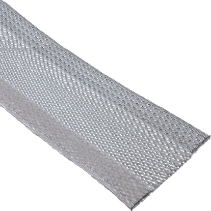 Picture of Organizer InLine InLine® Cable wrap, fabric hose with hook and loop fastener, 1m x 25mm diameter, grey