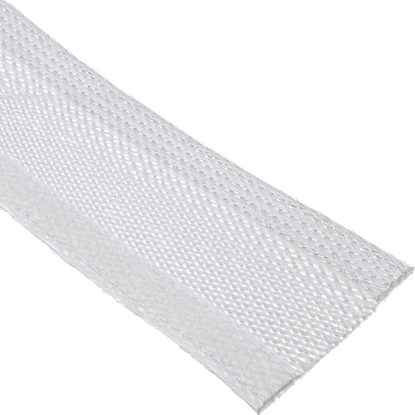 Picture of Organizer InLine InLine® Cable wrap, fabric hose with hook and loop fastener, 1m x 25mm diameter, white