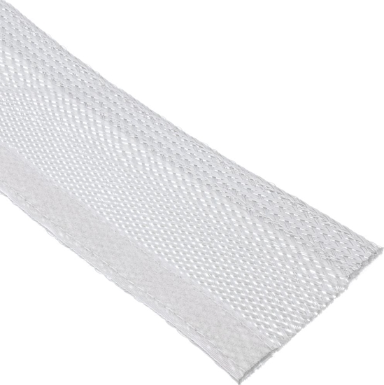 Picture of Organizer InLine InLine® Cable wrap, fabric hose with hook and loop fastener, 1m x 25mm diameter, white