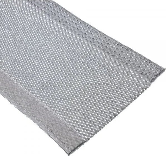 Picture of Organizer InLine InLine® Cable wrap, fabric hose with hook and loop fastener, 1m x 40mm diameter, grey